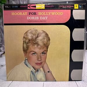 Vintage 1958 Hooray For Hollywood Doris Day Vol 1 Vinyl Record